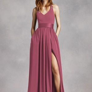 Davids bridal Chianti halter dress (worn once)